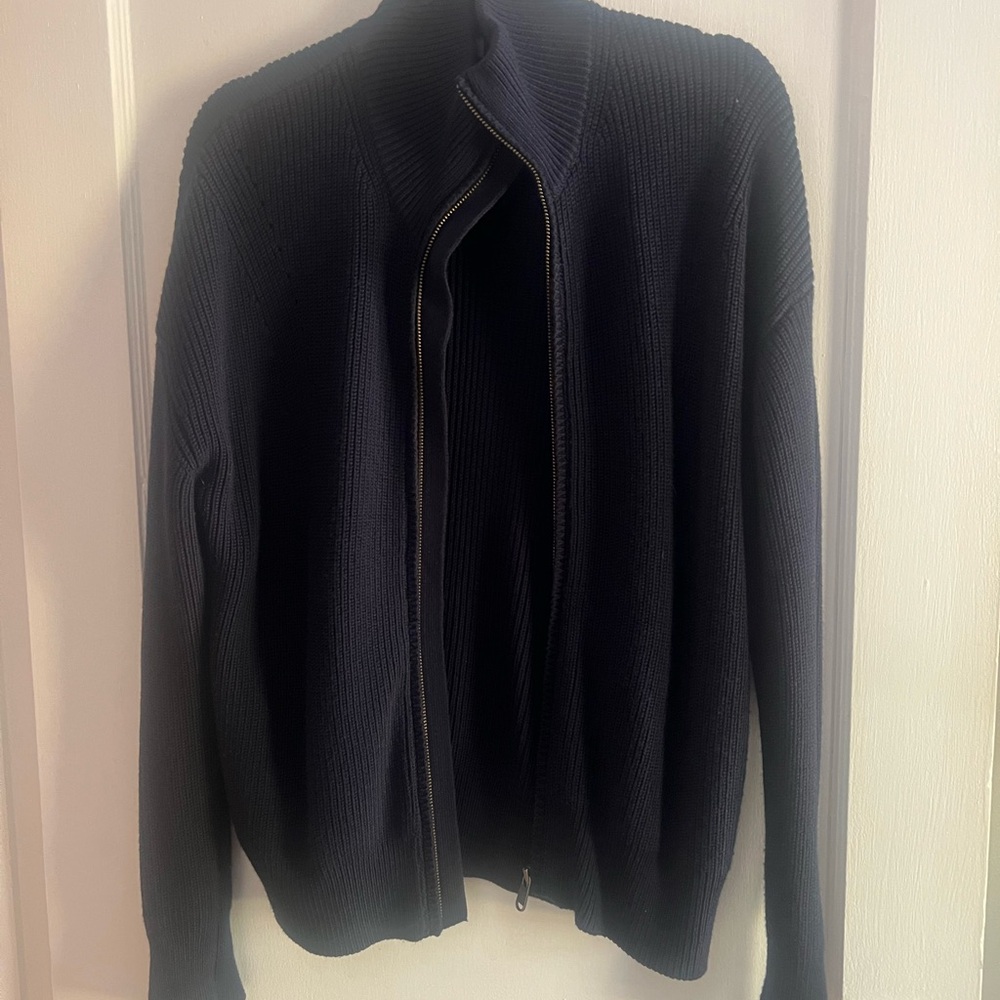 Athleta Women’s Navy Zip Sweater